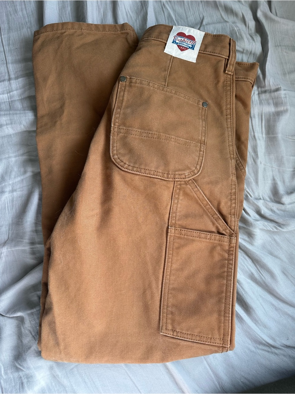 Women’s Carhartt Brown Straight-Leg Work Pants